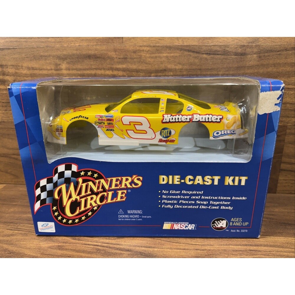Winner's Circle Die-Cast Kit #3 NILLA WAFER YELLOW car Dale Earnhardt Jr.